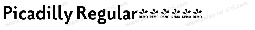 Picadilly Regular字体转换